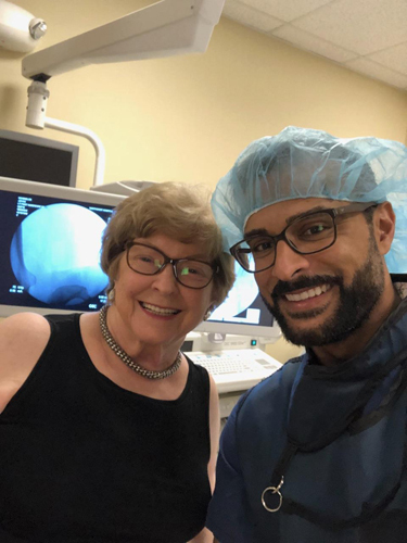 Joyce with Dr. Noman A. Siddiqui
